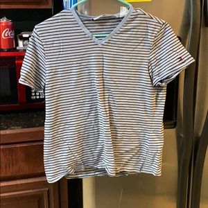 Tommy striped v-neck